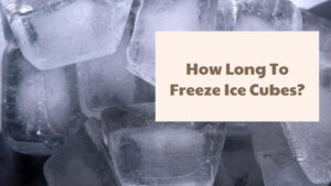 How Long To Freeze Ice Cubes?