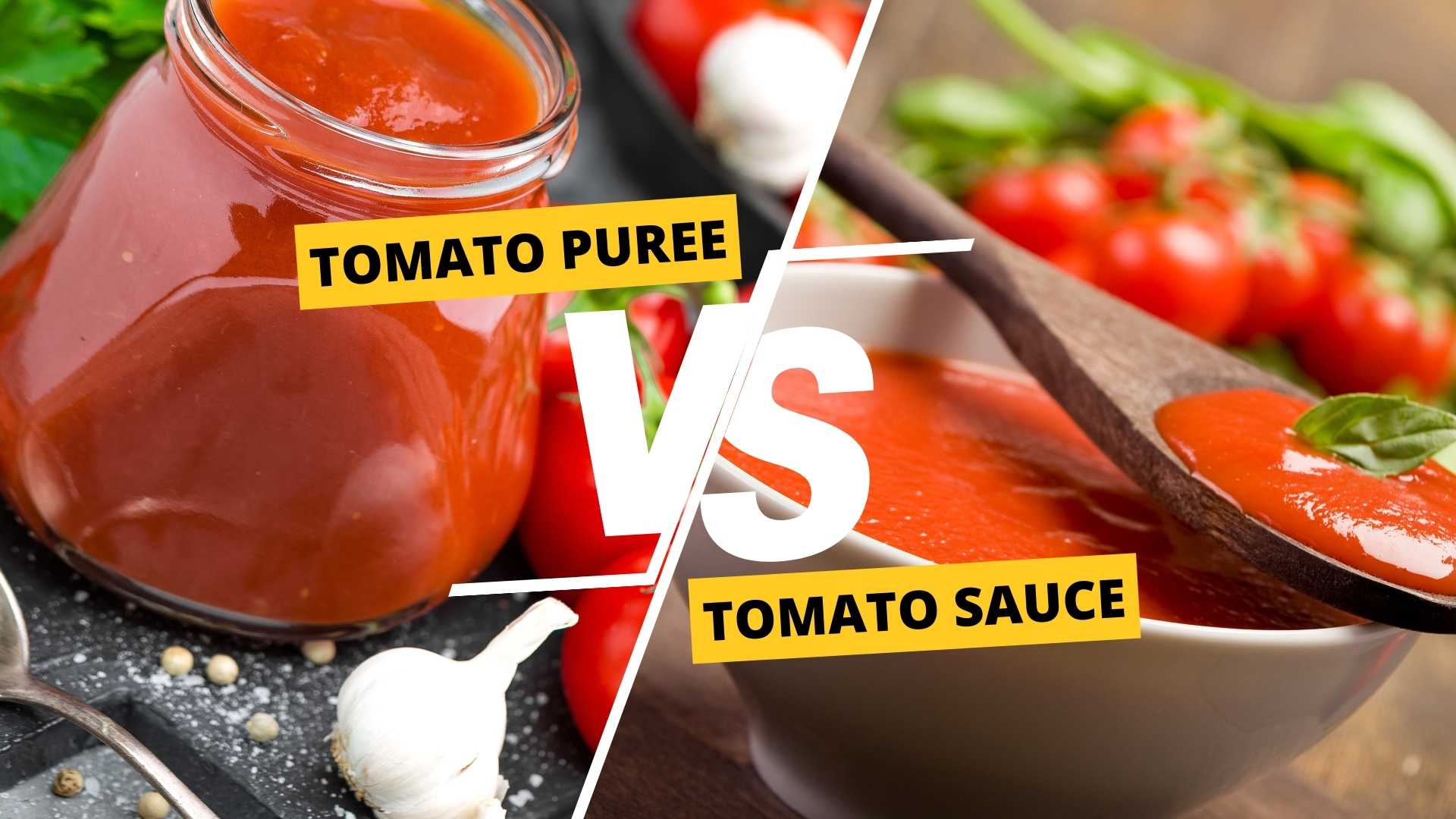 Tomato Puree vs Sauce